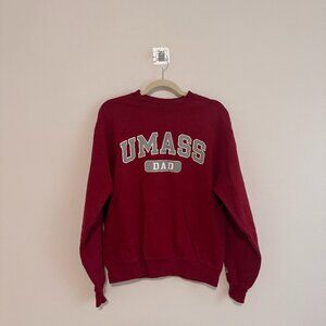 University of Massachusetts Dad Sweater, Red, Size M